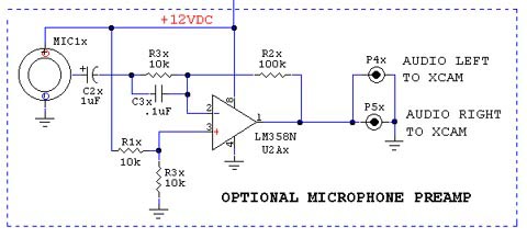 Schematic of the Mic Preamp