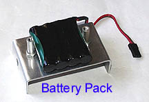 4.8V 720mAH Pack on custom bracket. Only 2 ounces!